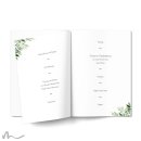 Kirchenheft Hochzeit Greenery 15 x 21 cm